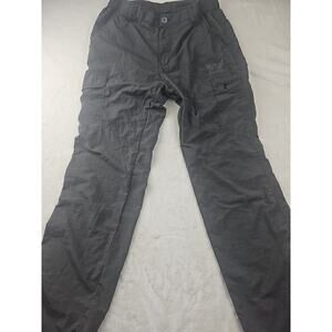 Rowdy Clothing Pants Mens XL Grey Skater Hiker Military Lightweight Vintage